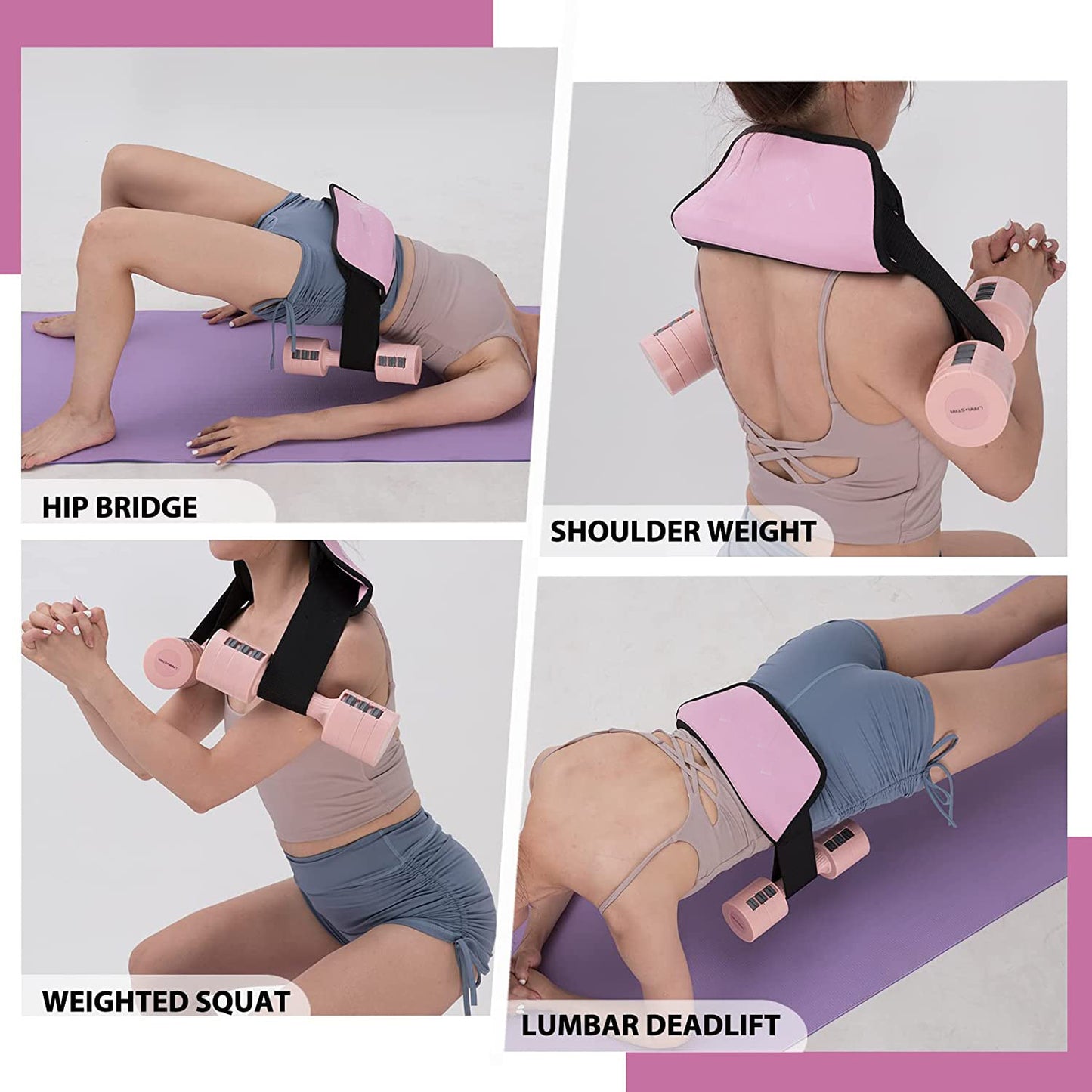 Hip Thrust Belt and Dumbbells