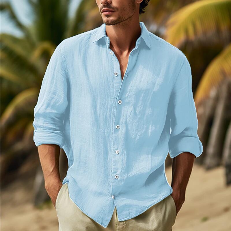 Men's Casual Solid Colour Shirt