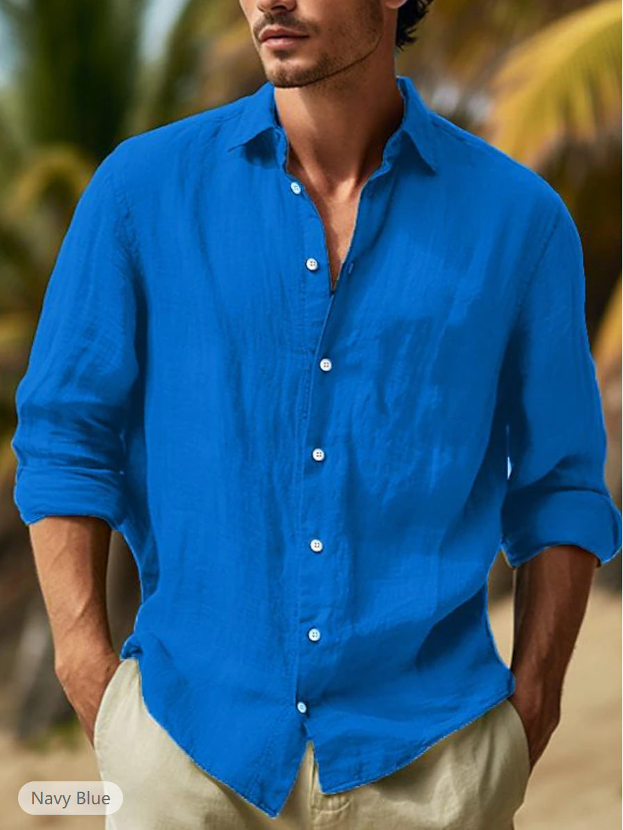 Men's Casual Solid Colour Shirt