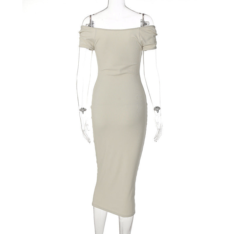 Women's Clothing Hot Girl Art Tight One-step Dress