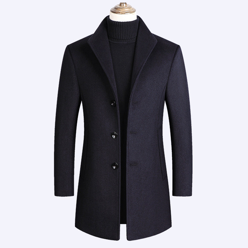 Men's Autumn And Winter Woollen Coat