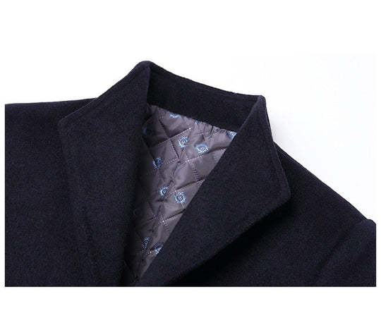 Men's Autumn And Winter Woollen Coat