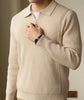 Men's High-end Business Casual Polo Collar Long-sleeved Sweater