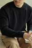 Men's Long-staple Cotton Sweater Sweater Cotton Round Neck Pullover Retro Casual Sweater