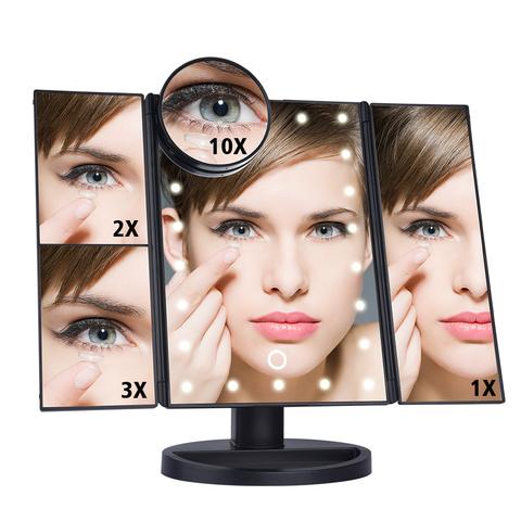 Foldable Tri-sided Makeup Mirror