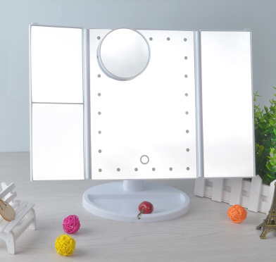 Foldable Tri-sided Makeup Mirror