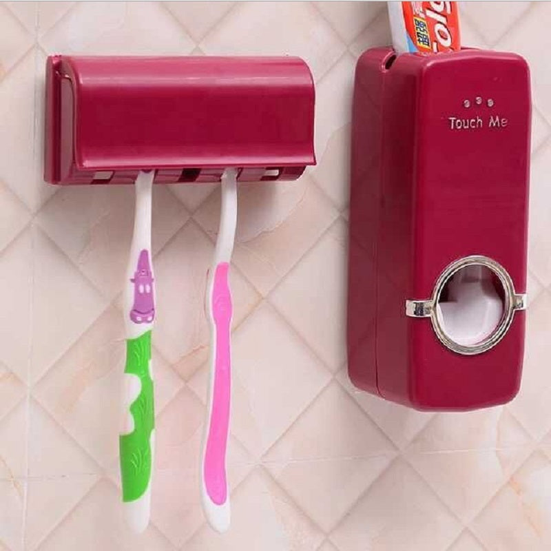Toothpaste Squeezer & Brush Holder Combo