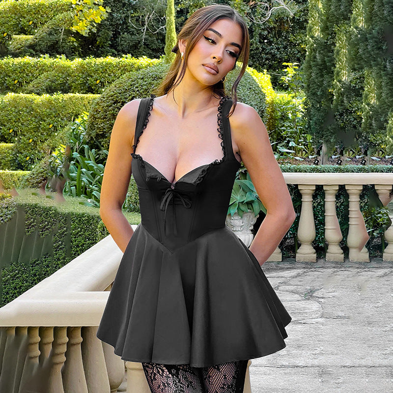Elegant Hip Skirt Retro Dress