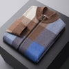 Men's Autumn Striped Colour Matching Cardigan