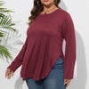 Long-sleeved Casual Irregular Bottoming Shirt