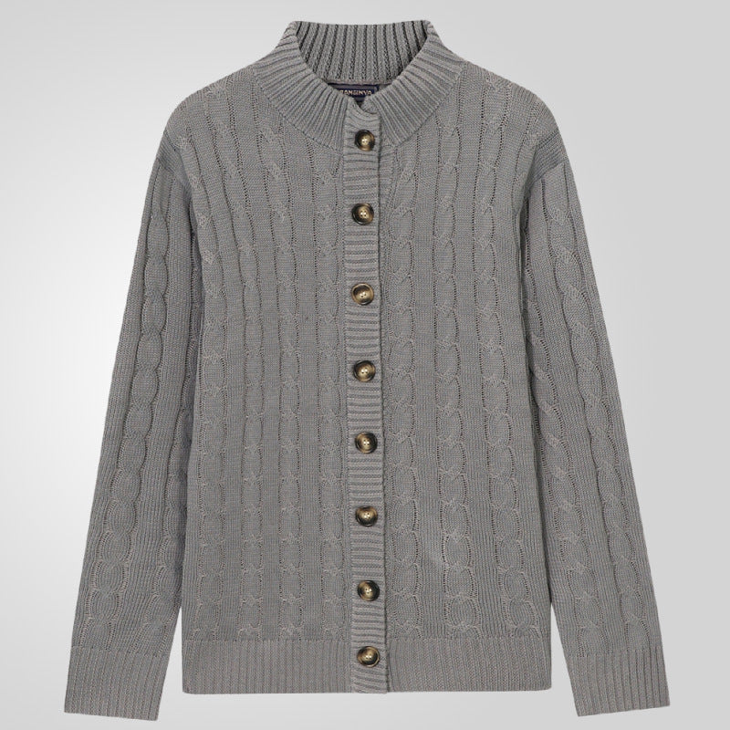 Men's Leisure Stand Collar Sweater Coat