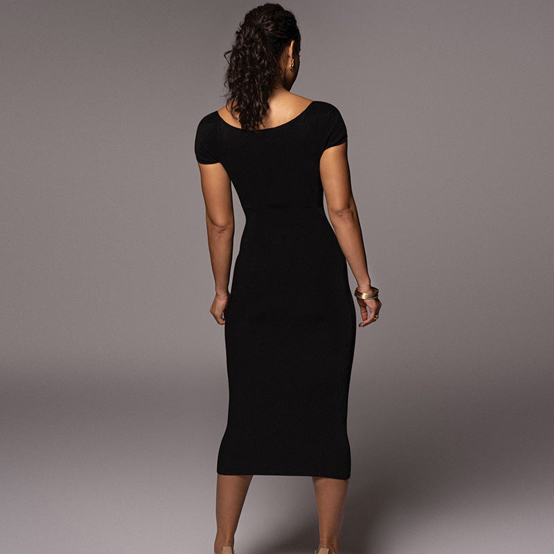 Women's Clothing Hot Girl Art Tight One-step Dress
