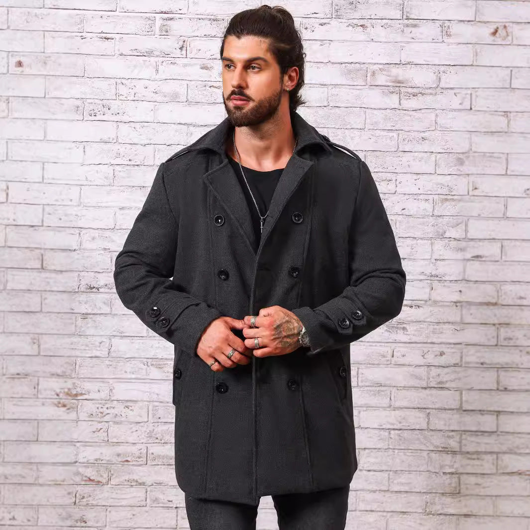 Men's Autumn And Winter Jacket Fashionable Solid Colour