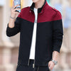 Men's Colour Stitching Stand-collar Jacket