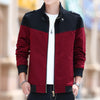 Men's Colour Stitching Stand-collar Jacket