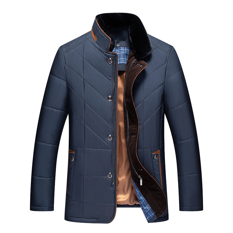 Men Winter Thick Warm Quilted Coat