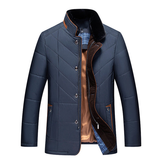 Men Winter Thick Warm Quilted Coat