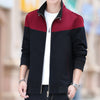 Men's Colour Stitching Stand-collar Jacket