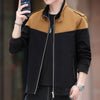 Men's Colour Stitching Stand-collar Jacket