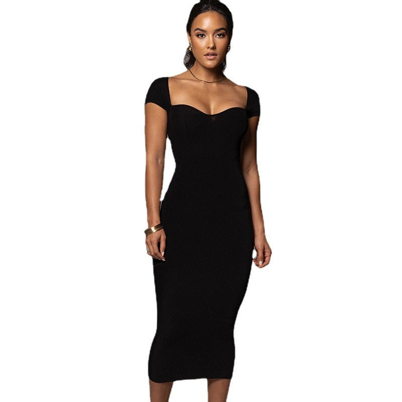 Women's Clothing Hot Girl Art Tight One-step Dress