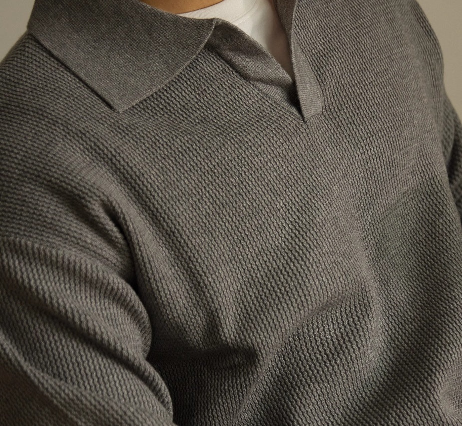 Men's Heavy High-grade V-neck Sweater Pullover
