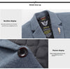 Men's Lapel Herringbone Slim-fit Coat