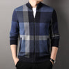 Men's Autumn Striped Colour Matching Cardigan