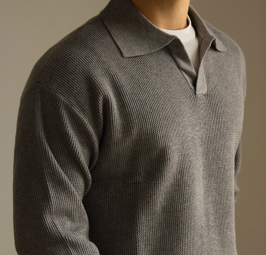 Men's Heavy High-grade V-neck Sweater Pullover