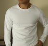 Men's Pure Cotton Basic Style Carbon Brushed All-match Bottoming Shirt