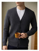Men's Wool Warm Cardigan Knitted Coat V-neck Casual Autumn And Winter Clothing