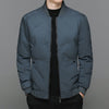 Men's Fashion Down Jacket Winter Warm Baseball Jacket Casual All-match Solid Colour Coat