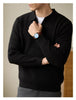 Men's High-end Business Casual Polo Collar Long-sleeved Sweater