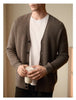 Men's Wool Warm Cardigan Knitted Coat V-neck Casual Autumn And Winter Clothing