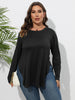 Long-sleeved Casual Irregular Bottoming Shirt