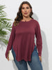 Long-sleeved Casual Irregular Bottoming Shirt