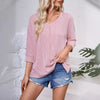 Contrast Color Wave Striped Bat Eight-quarter Sleeve