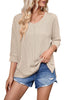 Contrast Color Wave Striped Bat Eight-quarter Sleeve