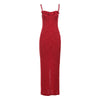 Slim Fit Backless Split Sling Dress