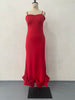 Dance Ruffled Hem Sleeveless High Waist Dress