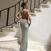 Flower Design Backless Sling Dress