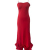 Dance Ruffled Hem Sleeveless High Waist Dress