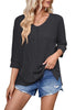 Contrast Color Wave Striped Bat Eight-quarter Sleeve
