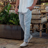 Men's Lightweight Breathable Casual Striped Trousers