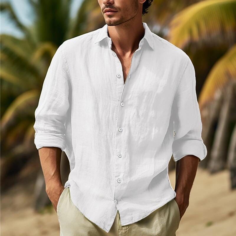 Men's Casual Solid Colour Shirt
