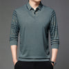 Men's Fake Two-piece Lapel Long-sleeved T-shirt