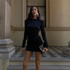 Long-sleeved Sexy Backless Sheath Dress