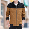 Men's Colour Stitching Stand-collar Jacket