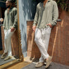 Men's Lightweight Breathable Casual Striped Trousers