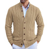 Men's Leisure Stand Collar Sweater Coat