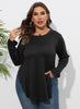 Long-sleeved Casual Irregular Bottoming Shirt